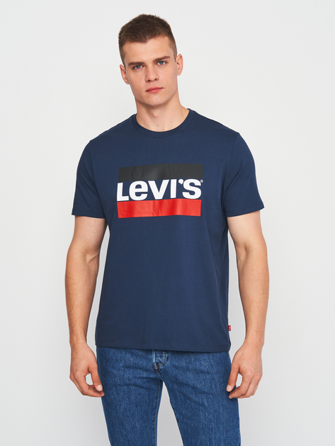 Koszulka męska bawełniana Levi's Sportswear Logo 39636-0003 XL Granatowa (5400537536310) - obraz 1