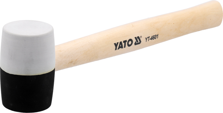 Młotek gumowy Yato z drewnianym trzonkiem 340 g YT-4601 (5906083946011) - obraz 2