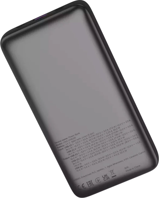 Powerbank Canyon OnPower 240 25000mAh 140W Dark Grey (CNS-CPB240) - obraz 11