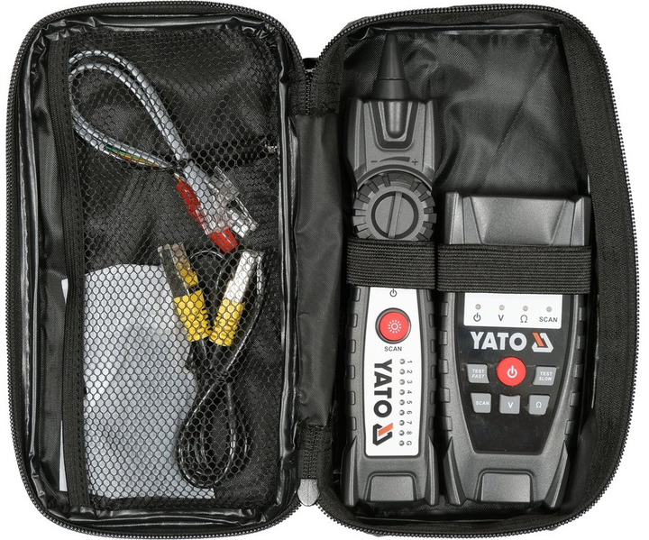 Lokalizator kabli i tester przewodów sieciowych RJ11 RJ45 Yato odporny na zakłócenia YT-73137 (5906083093876) - obraz 8