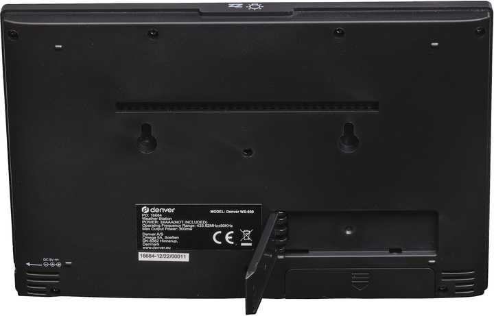 Stacja pogody Denver WS-650 Black (5706751067051) - obraz 3