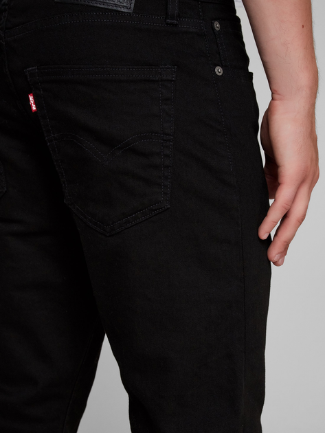 Jeansy slim fit męskie Levi's 512 Slim Taper 28833-0013 34-34 Czarne (5415313478098) - obraz 4
