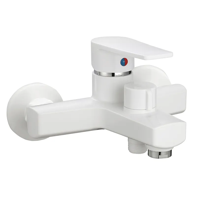 Смеситель для ванны Plamix Leo-009 Euro White (без шланга и воронки) (PM0633) - изображение 2