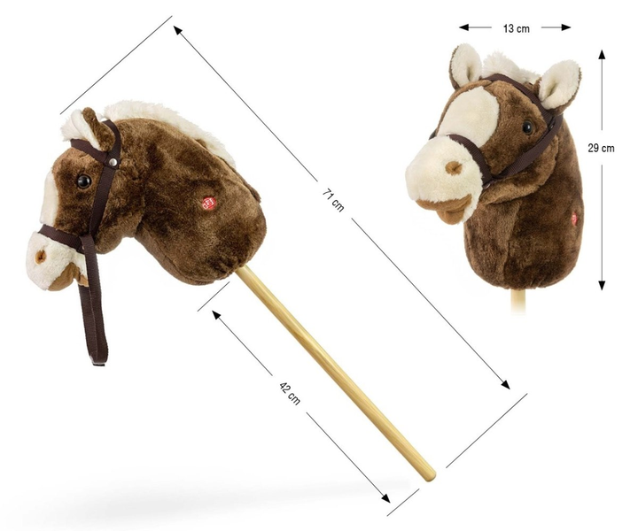 Koń na kiju Milly Mally Hobby Dark Brown (5901761127348) - obraz 9