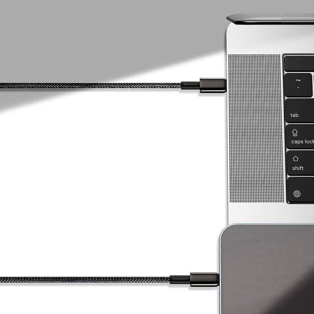 Kabel Baseus Tungsten Gold Type-C do Lightning PD 20W 1 m Black (CATLWJ-01) - obraz 8