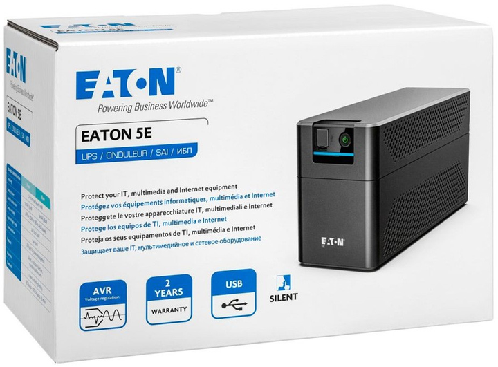 Zasilacz awaryjny Eaton 5E 1600 USB FR G2 900V/1600VA (3553340704352) - obraz 4