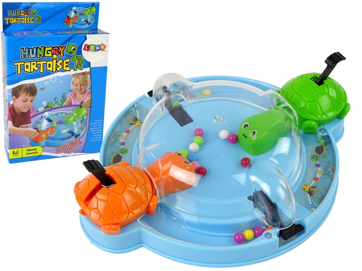 Настільна гра Lean Toys Голодні черепахи з запуском кульок (5905323212961) - зображення 2