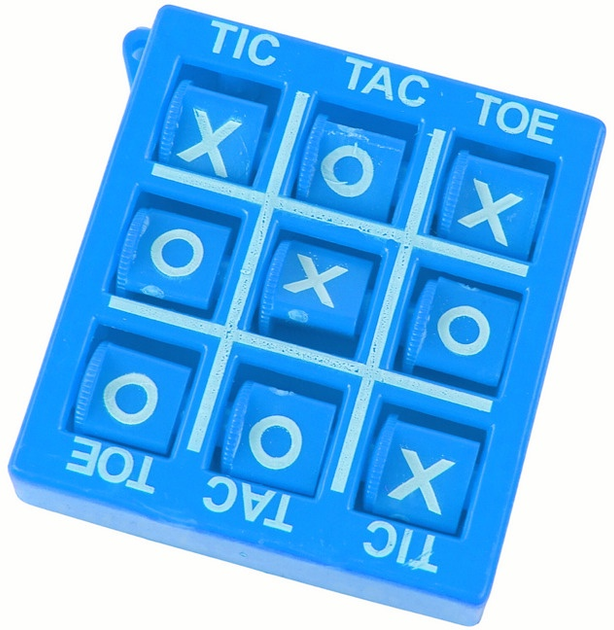 Настільна гра Lean Toys Хрестики-нулики Синя 4.5 см (5905679075487) - зображення 1