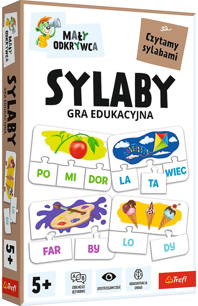 Gra planszowa Trefl Mały Odkrywca Sylaby (5900511028133) - obraz 1