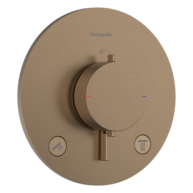 Змішувач прихованого монтажу HANSGROHE ECOSTAT COMFORT 33715140, бронза сатин - Фото 1 Змішувач прихованого монтажу HANSGROHE ECOSTAT COMFORT 33715140, бронза сатин - зображення 1