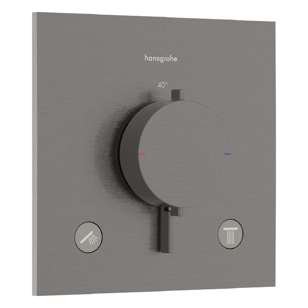 Смеситель скрытого монтажа HANSGROHE ECOSTAT COMFORT 33711340, чорний матовий хром - Фото 1 Смеситель скрытого монтажа HANSGROHE ECOSTAT COMFORT 33711340, чорний матовий хром - изображение 1