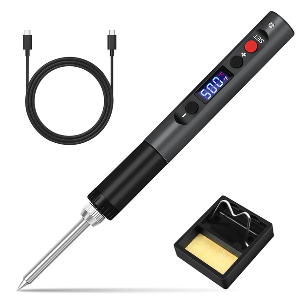 Портативный паяльник DLT-149 65 Вт 9-20В 180-450°C Type-C USB паяльник паяльная станция - изображение 7