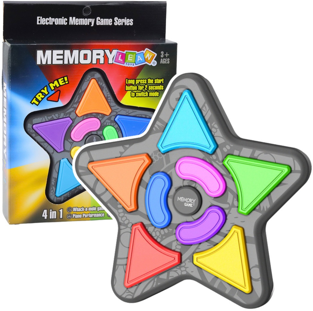 Łamigłówka elektroniczna Lean Toys Memory 4w1 (5905991051633) - obraz 2