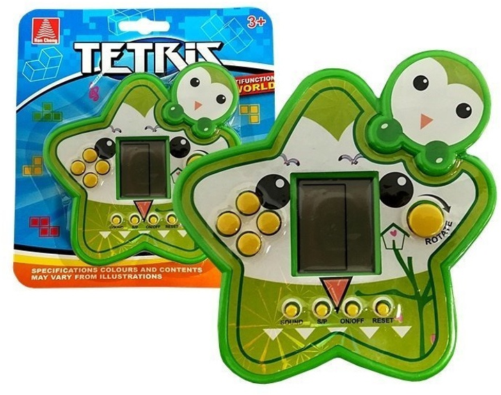 Zabawka interaktywna Lean Toys Konsola Tetris Gwiazdka Zielona (5902808159902) - obraz 2