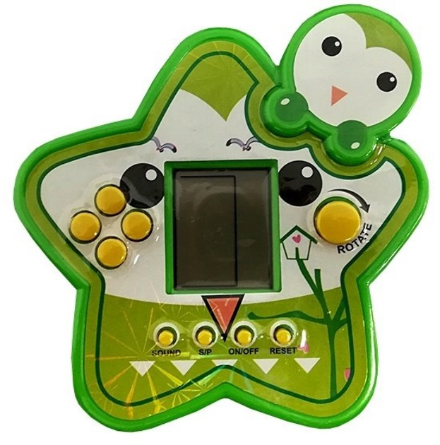 Zabawka interaktywna Lean Toys Konsola Tetris Gwiazdka Zielona (5902808159902) - obraz 3