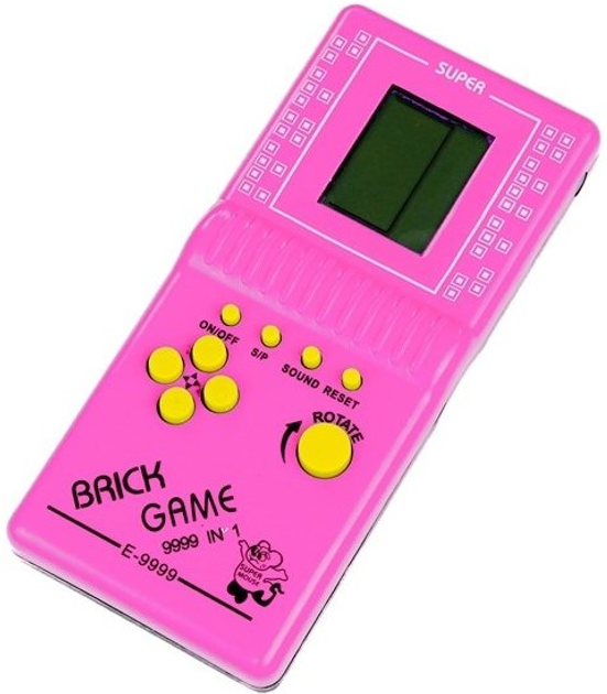 Zabawka interaktywna Lean Toys Konsola Tetris Kieszonkowa Różowa (5905884454664) - obraz 2