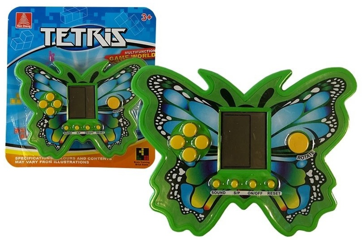 Zabawka interaktywna Lean Toys Konsola Tetris Motyl Zielona (5902808159872) - obraz 2