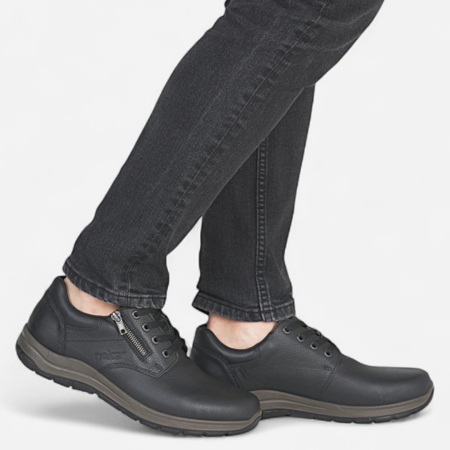 Чоловічі туфлі Rieker 03604-00 45 (10.5UK) Чорні (4061811473076) - зображення 2