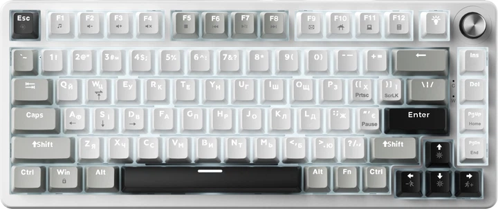 ケイ CROWN VICTORY 15p Клавиатура GamePro Genesis Silverlight MK126 YH Switches Grey