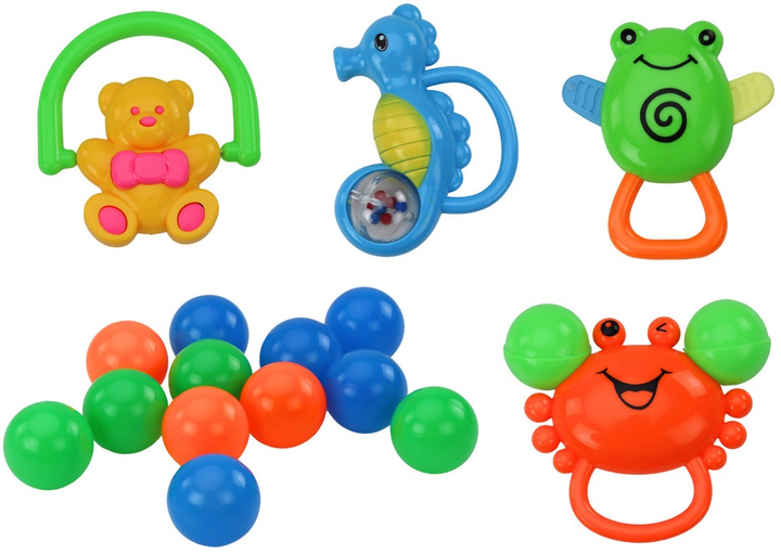 Килимок-лежанка для немовляти Lean Toys 3 в 1 Черепаха з басейном і кульками 17670 (5905991005209) - зображення 6