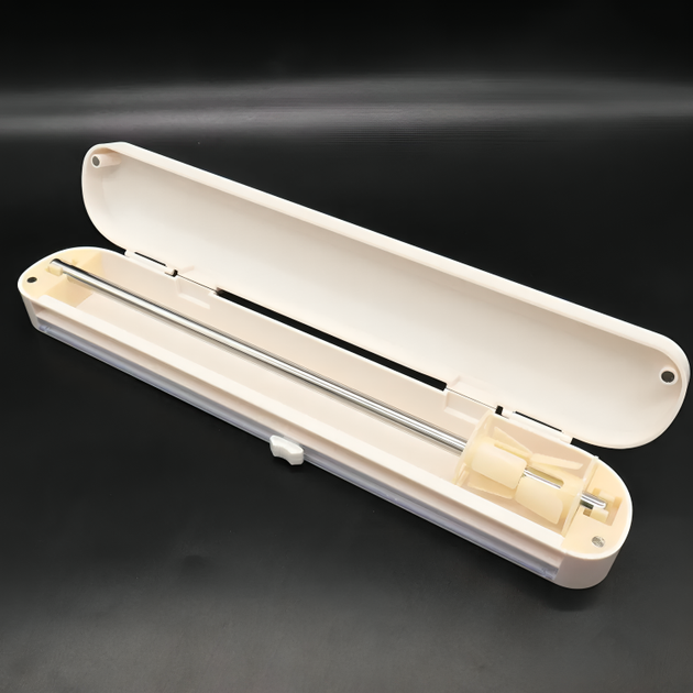 Кухонный органайзер держатель диспенсер со стальным ножом для хранения разрезания пищевой пленки бумаги фольги 36х7,5х7,5 см (480954-Prob) - Фото 7 Кухонный органайзер держатель диспенсер со стальным ножом для хранения разрезания пищевой пленки бумаги фольги 36х7,5х7,5 см (480954-Prob) - изображение 7