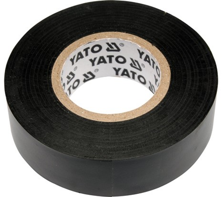 Електроізоляційна стрічка Yato 19 мм x 20 м x 0.13 мм YT-8165 Чорна (5906083981654) - зображення 1
