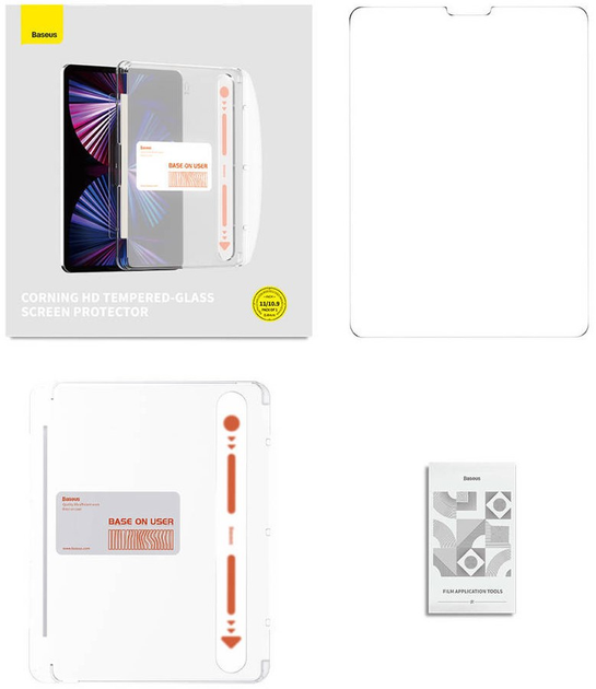 Szkło hartowane Baseus Crystal do Apple iPad Pro 11" (2018/2020/2021/2022)/ iPad Air 4/5 10.9" ( P40012005201-03) - obraz 3