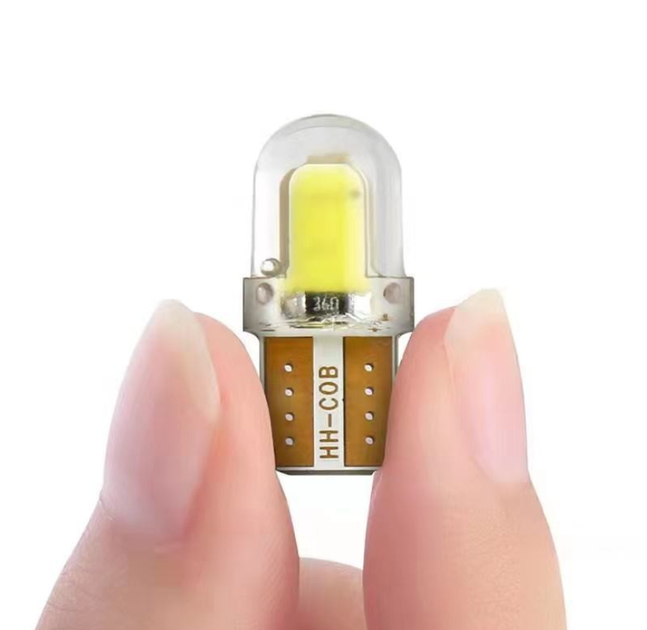 Автомобільна лампочка T10 W5W COB LED Жовтий - зображення 3