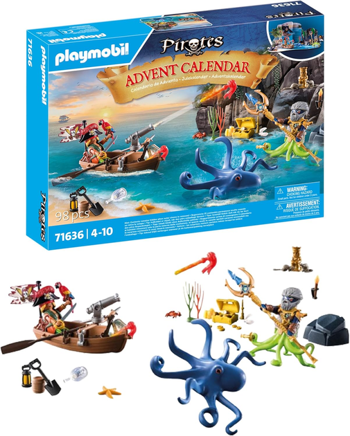Адвент-календар Playmobil Пірати (71636) (4008789716361) - зображення 2