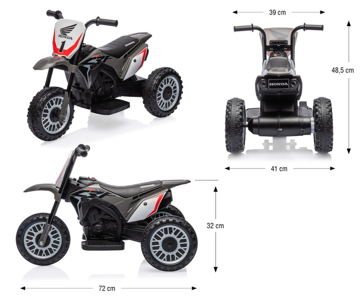Pojazd na akumulator Milly Mally Motocykl HONDA CRF 450R Grey (5901761128604) - obraz 15