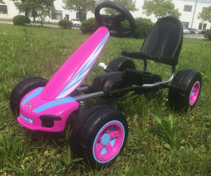Gokart na pedały Milly Mally Viper Pink (5901761125849) - obraz 6