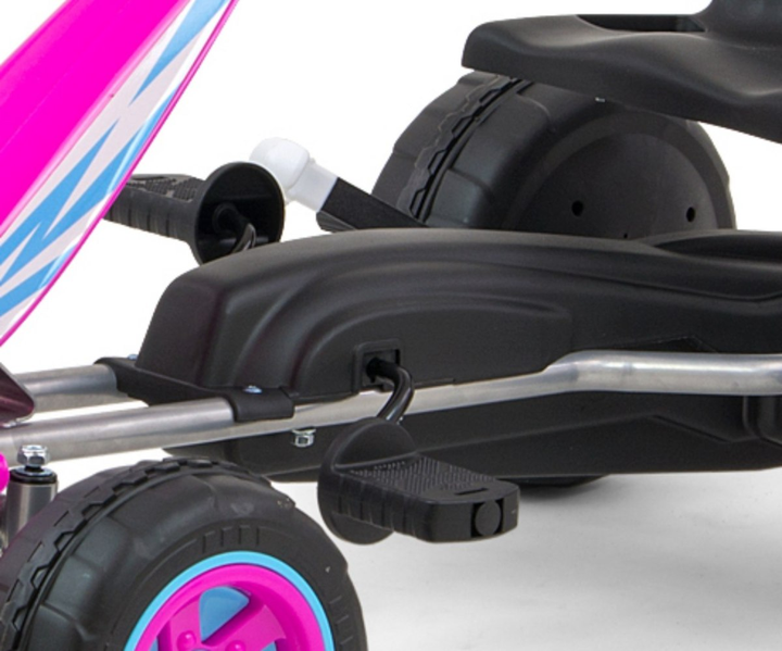 Gokart na pedały Milly Mally Viper Pink (5901761125849) - obraz 3