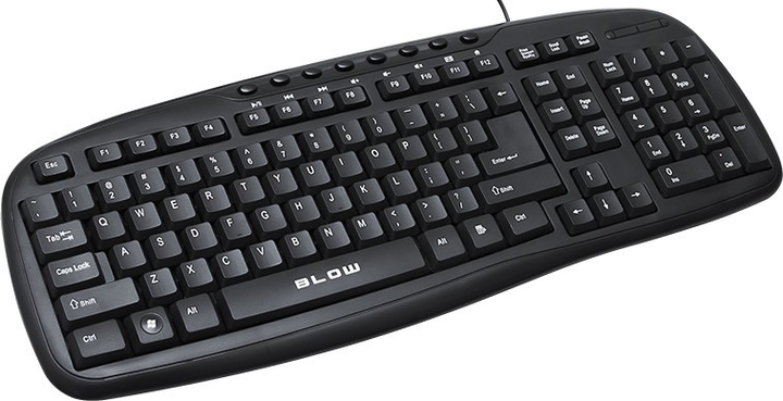 Клавіатура дротова Blow KP-112 USB Black (84-204#) - зображення 1