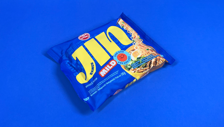 Набор Лапша 10шт Ottogi Jin Рамьон с Овощами и Говядиной Средне Острая 120g - изображение 2