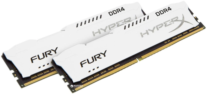 Оперативна пам'ять HyperX DDR4-3200 16384MB PC4-25600 (Kit of 2x8192) Fury White (HX432C18FW2K2/16) - зображення 1