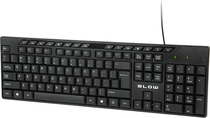 Клавіатура дротова Blow KP-122 USB Black (84-226#) - зображення 2