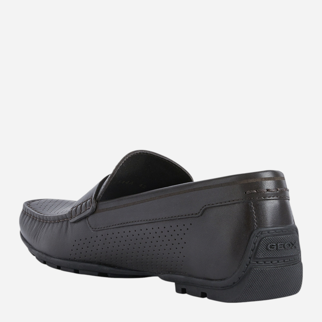 Mokasyny meskie skorzane Geox U2544A00043-C6009 43 28.6 cm Ciemnobrazowe (8050036605757) (955555909348441) - Outlet - obraz 3