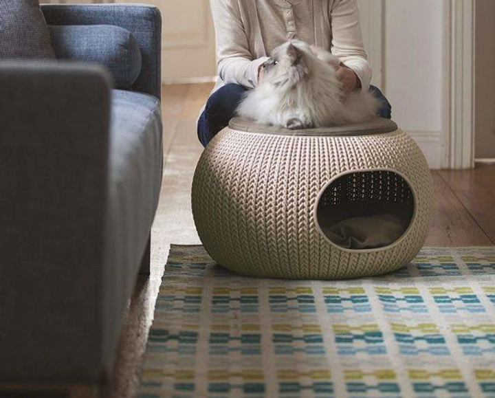 Legowisko dla zwierzat Curver Cozy KNIT pet bed Bezowy (7290106931695) (955555909697532) - Outlet - obraz 5
