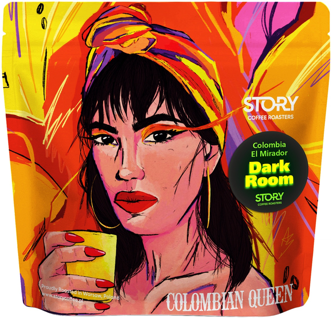 Kawa ziarnista Story Coffee Kolumbia Finca El Mirador Natural Dark Room Filter 250 g (5907131630319) - obraz 1