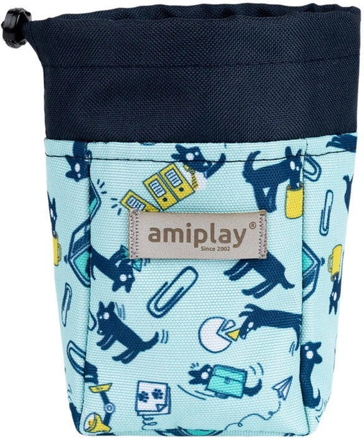 Torebka na przysmaki Amiplay Amik Office Dog Błękitna (5907563310087) - obraz 1
