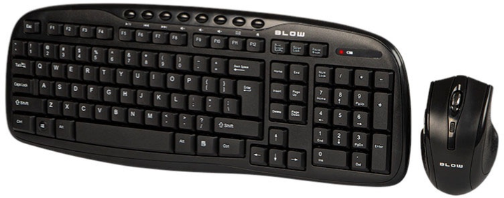 Zestaw bezprzewodowy Blow KM-1 Black (5900804071020) - obraz 1