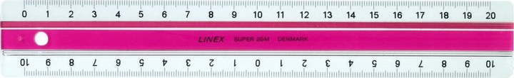 Linijka szkolna Linex S20M 20 cm Pink (5705467064088) - obraz 2