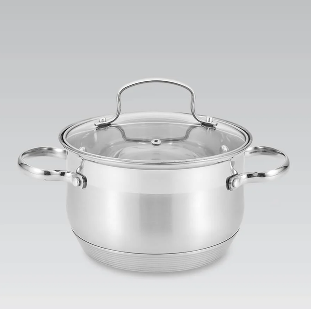 Кастрюля нержавеющая Maestro 220 x 5.1 л (MR-3512-22) - Фото 3 Кастрюля нержавеющая Maestro 220 x 5.1 л (MR-3512-22) - изображение 3