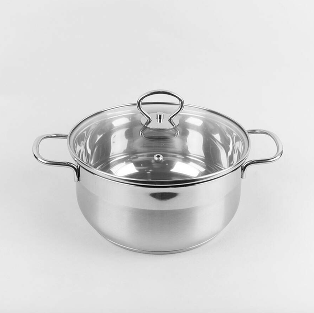 Кастрюля нержавеющая Maestro 220 мм х 3.8 л MR-3508-22 (MR-3508-22) - Фото 3 Кастрюля нержавеющая Maestro 220 мм х 3.8 л MR-3508-22 (MR-3508-22) - изображение 3