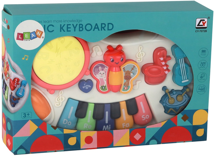 Pianinko edukacyjne Lean Toys Instrumenty z bębnem 17267 (5905991000907) - obraz 1