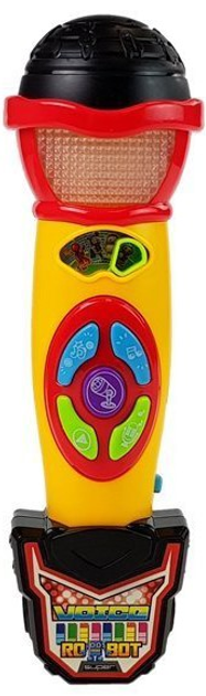 Mikrofon Lean Toys Karaoke nagrywający piosenki Żółto-czarny 7570 (5905214972912) - obraz 3