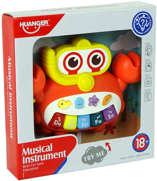 Muzyczne Pianinko Lean Toys Zwierzątka morskie 9433 (5904204754538) - obraz 1