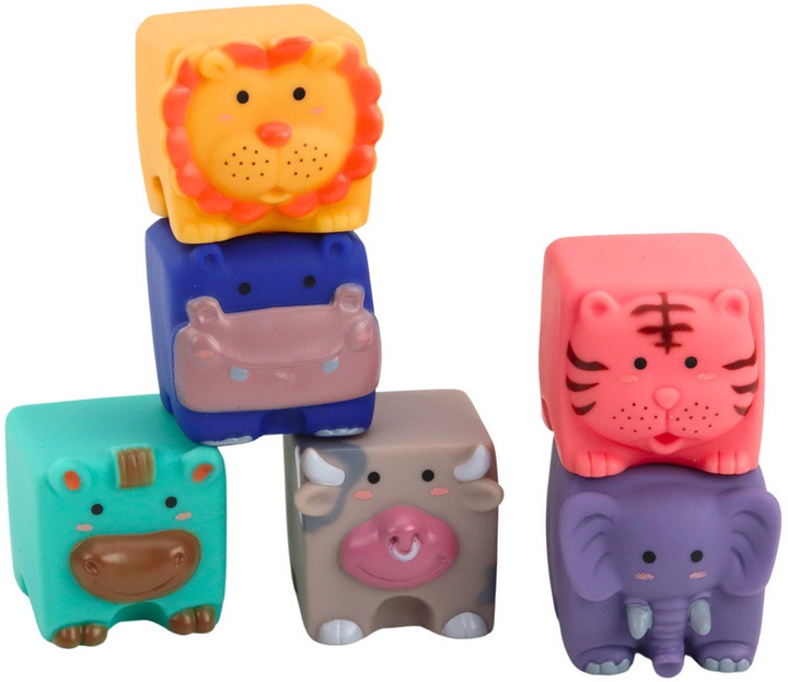 Klocki miękkie Lean Toys Zwierzęta z cyframi i literami 12 elementów 20145 (5905991023296) - obraz 3