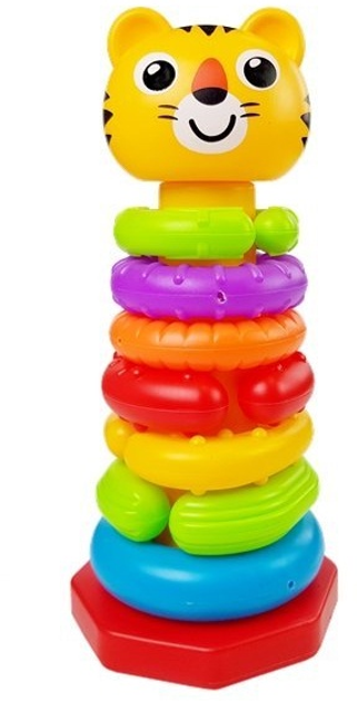 Piramidka dla niemowlaka LEAN Toys obręcze 7168 (5904665996294) - obraz 2