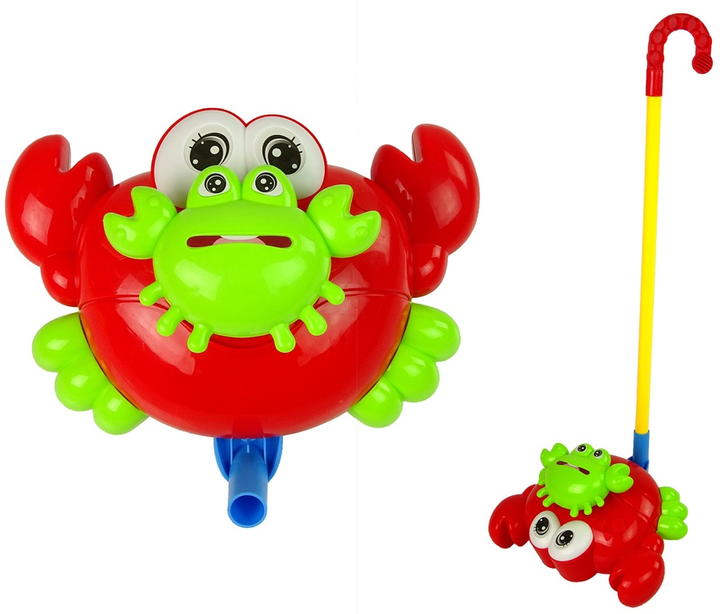 Pchacz na kiju LEAN Toys Krab z dźwiękiem Czerwony 12075 (5904665997819) - obraz 2